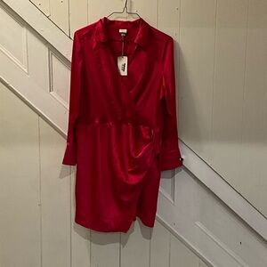 a new day Vibrant Red Long Sleeve Dress